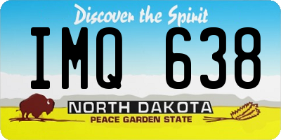 ND license plate IMQ638