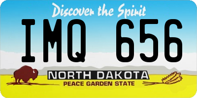ND license plate IMQ656
