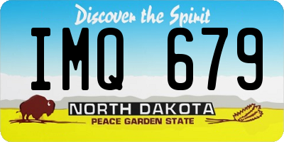 ND license plate IMQ679