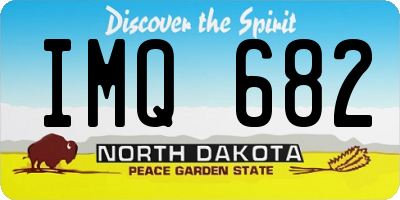 ND license plate IMQ682