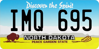 ND license plate IMQ695
