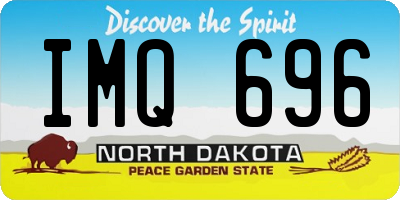 ND license plate IMQ696