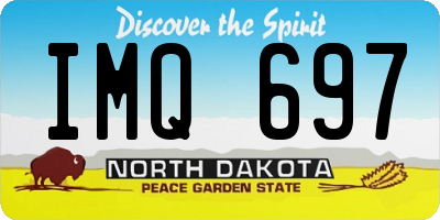 ND license plate IMQ697