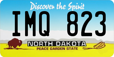ND license plate IMQ823