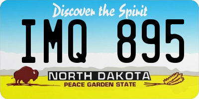 ND license plate IMQ895