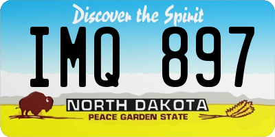 ND license plate IMQ897
