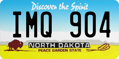 ND license plate IMQ904