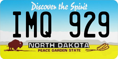 ND license plate IMQ929
