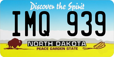 ND license plate IMQ939