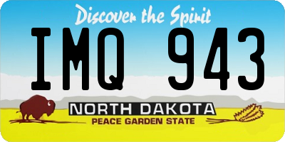 ND license plate IMQ943