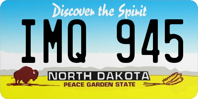 ND license plate IMQ945
