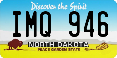 ND license plate IMQ946