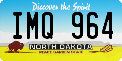 ND license plate IMQ964