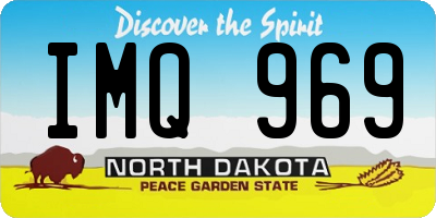 ND license plate IMQ969