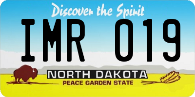 ND license plate IMR019