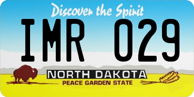 ND license plate IMR029