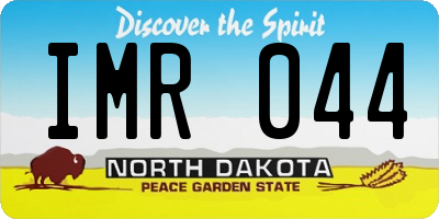 ND license plate IMR044
