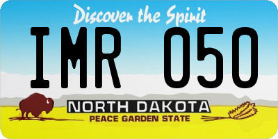 ND license plate IMR050