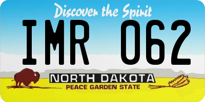 ND license plate IMR062