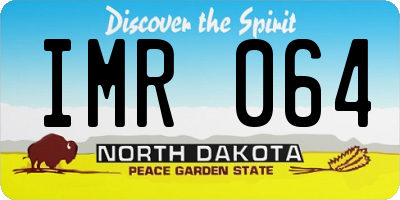 ND license plate IMR064