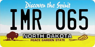 ND license plate IMR065
