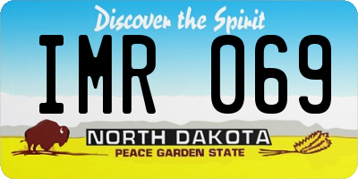 ND license plate IMR069