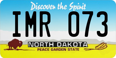 ND license plate IMR073