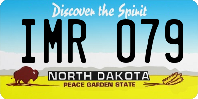 ND license plate IMR079