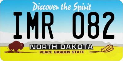 ND license plate IMR082
