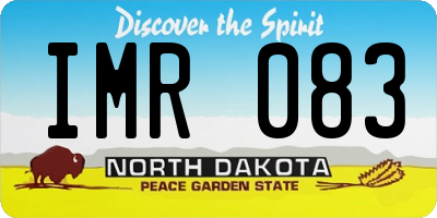 ND license plate IMR083