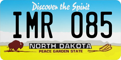 ND license plate IMR085