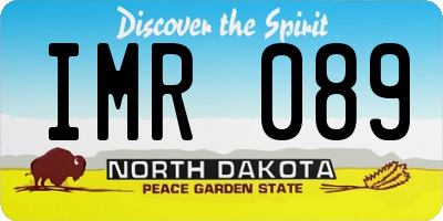 ND license plate IMR089
