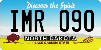 ND license plate IMR090