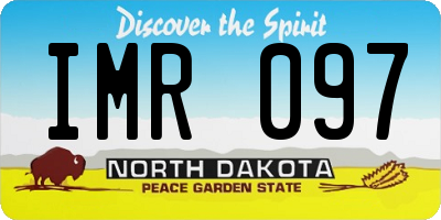 ND license plate IMR097