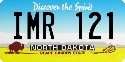 ND license plate IMR121