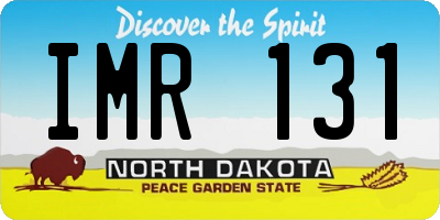 ND license plate IMR131
