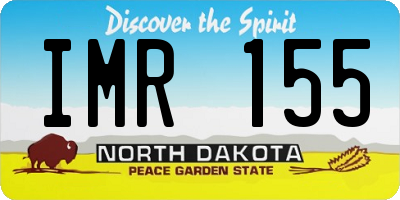 ND license plate IMR155