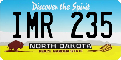 ND license plate IMR235