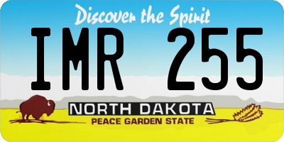 ND license plate IMR255