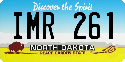 ND license plate IMR261