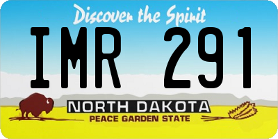 ND license plate IMR291