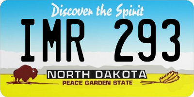 ND license plate IMR293