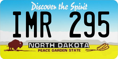 ND license plate IMR295