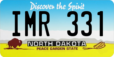 ND license plate IMR331
