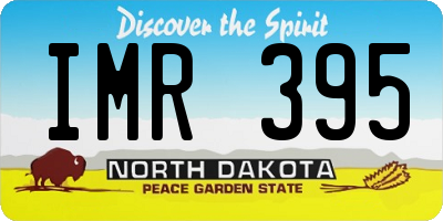 ND license plate IMR395