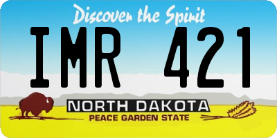 ND license plate IMR421