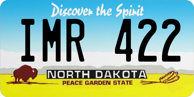 ND license plate IMR422