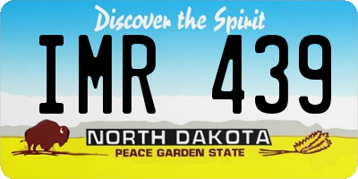 ND license plate IMR439
