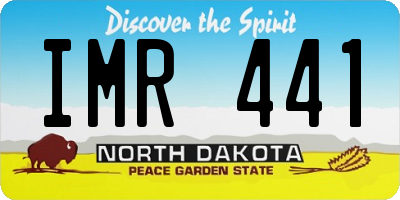 ND license plate IMR441