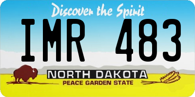 ND license plate IMR483